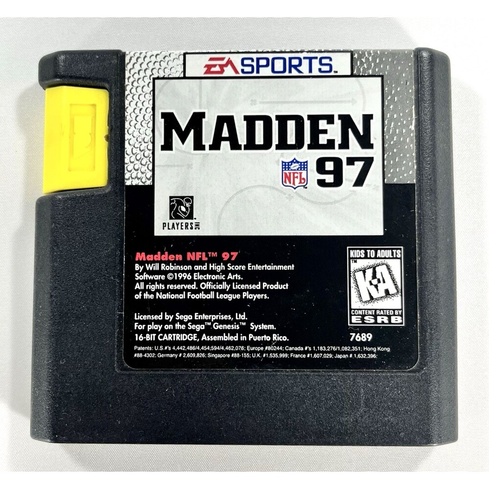 Madden NFL 97 Sega Genesis 1996 Vintage Authentic Cartridge Only Tested